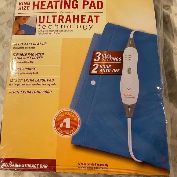 Sunbeam Other New In Packaging King Size Heating Pad 2 X 24 9 Foot